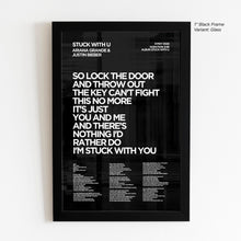 Load image into Gallery viewer, Stuck With U Lyric Art - Crescent
