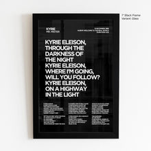 Load image into Gallery viewer, Kyrie Lyric Art - Crescent
