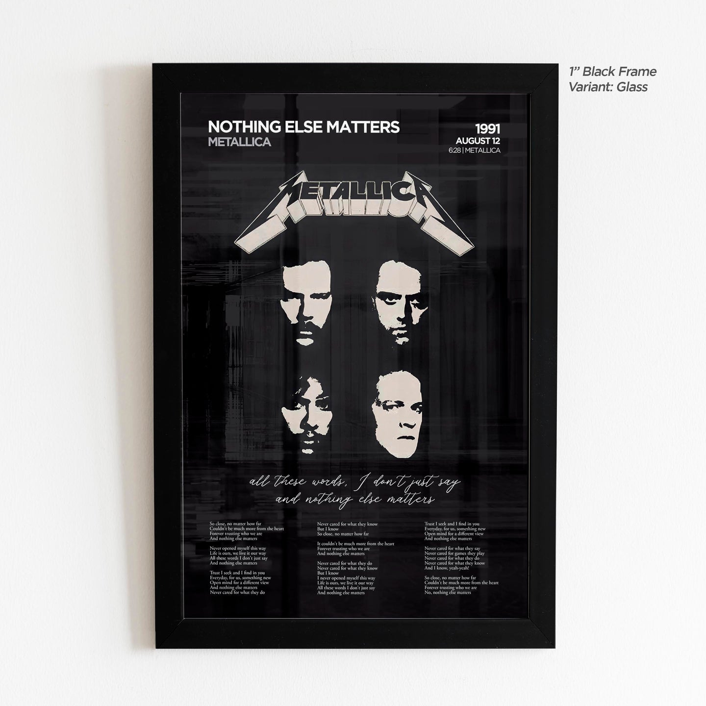 Nothing Else Matters Lyric Art - Union