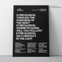 Load image into Gallery viewer, Kyrie Lyric Art - Crescent
