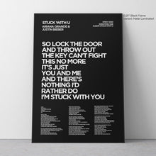 Load image into Gallery viewer, Stuck With U Lyric Art - Crescent
