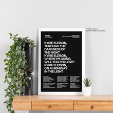 Load image into Gallery viewer, Kyrie Lyric Art - Crescent
