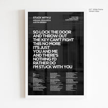 Load image into Gallery viewer, Stuck With U Lyric Art - Crescent
