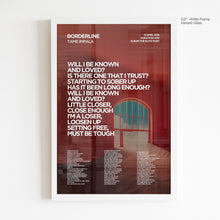 Load image into Gallery viewer, Borderline Lyric Art - Crescent
