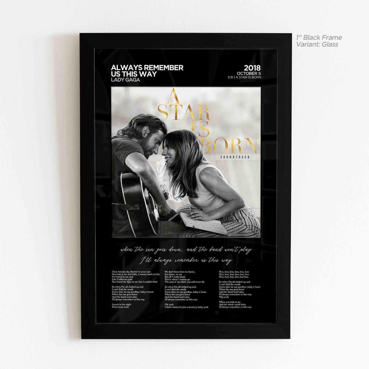 Always Remember Us This Way Lyric Art Union