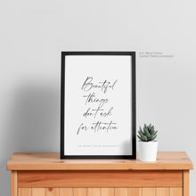 Load image into Gallery viewer, Beautiful Things - Walter Mitty Quote Art
