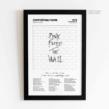 Load image into Gallery viewer, Comfortably Numb Lyric Art - Union
