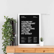 Load image into Gallery viewer, Ho Hey Lyric Art - Crescent
