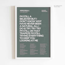 Load image into Gallery viewer, Mirrorball Lyric Art - Crescent
