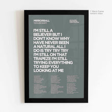 Load image into Gallery viewer, Mirrorball Lyric Art - Crescent

