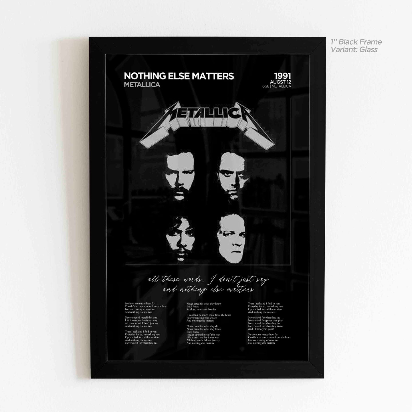 Nothing Else Matters Lyric Art - Union