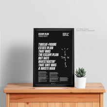 Load image into Gallery viewer, Escape Plan Lyric Art - Crescent
