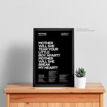 Load image into Gallery viewer, Mother Lyric Art - Crescent
