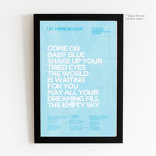 Load image into Gallery viewer, Let There Be Love Lyric Art - Crescent
