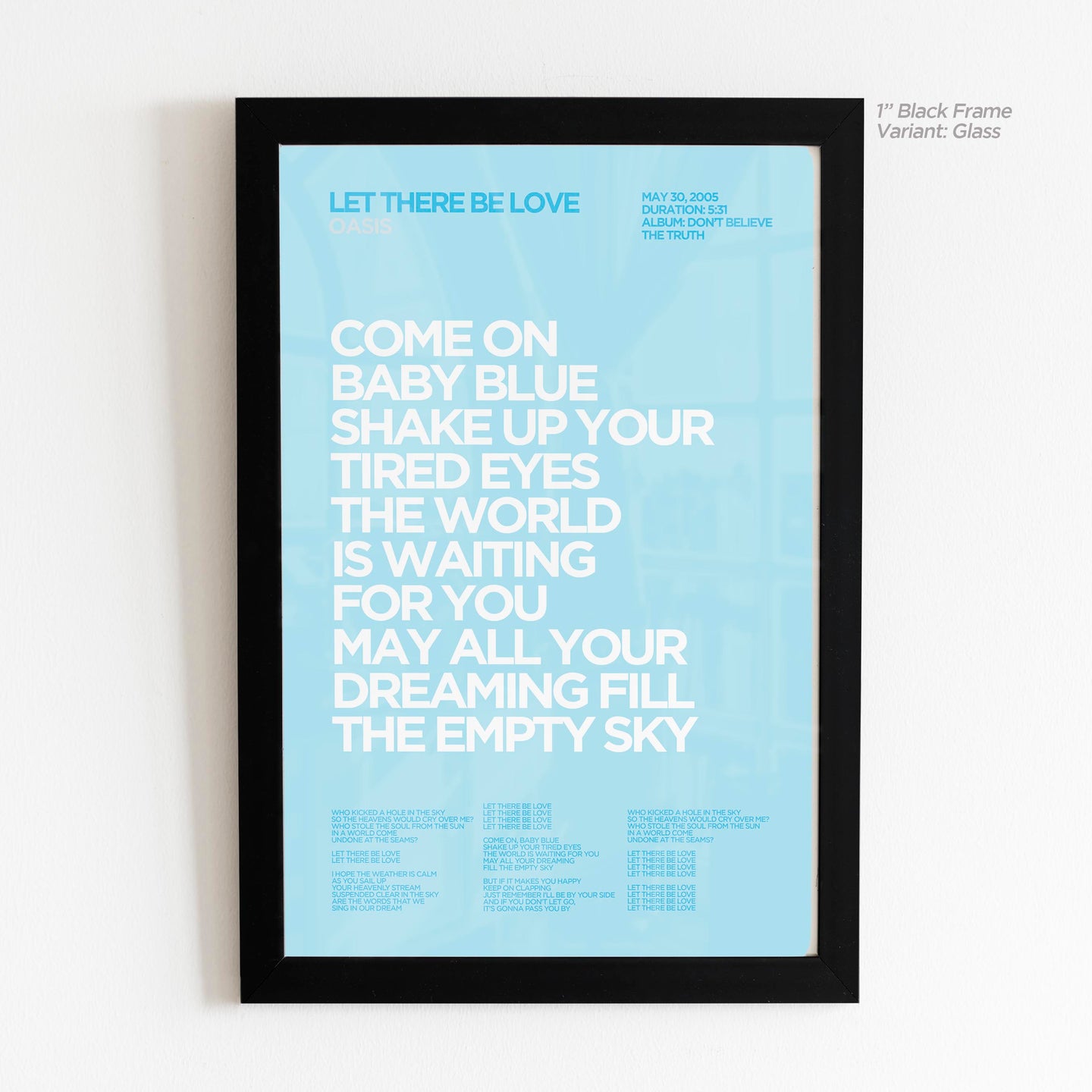Let There Be Love Lyric Art - Crescent