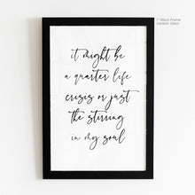 Load image into Gallery viewer, Quarter Life Crisis - John Mayer Quote Art
