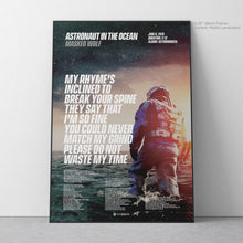 Load image into Gallery viewer, Astronaut In The Ocean Lyric Art - Crescent
