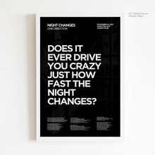 Load image into Gallery viewer, Night Changes Lyric Art - Crescent
