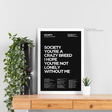 Load image into Gallery viewer, Society Lyric Art - Crescent
